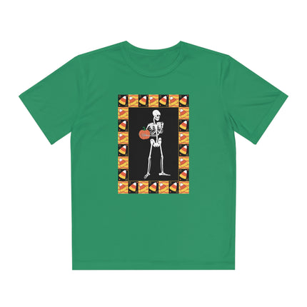 Candy Corn Skeleton Youth Competitor Tee