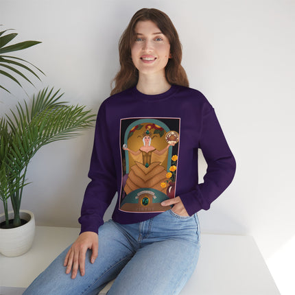 June & Pearl, Alexandrite (from the Gem Series) by Sofia Chiostri Heavy Blend™ Crewneck Sweatshirt