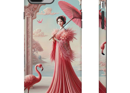 Petals, Porcelain, and Flamingos Phone Cases