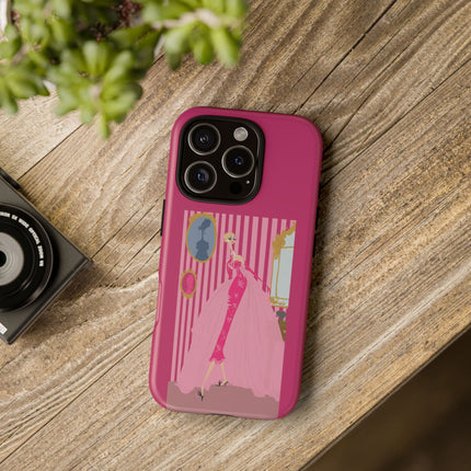 Lady in Pink Phone Case – Graceful Sophistication