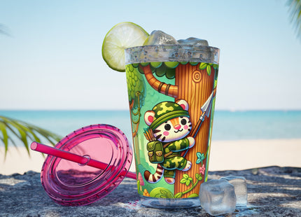 Stealthy Stripes Sunsplash Tumbler with Straw, 16oz
