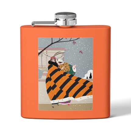 Snowfall Courtesan Flask – Whimsical Winter Elegance