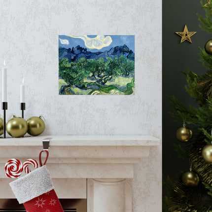 Olive Trees by Vincent Van Gogh Matte Horizontal Posters