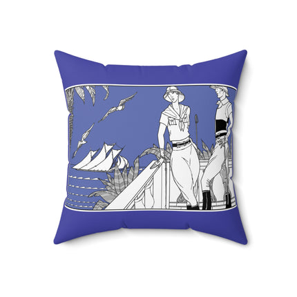 Coastal Elegance Spun Polyester Square Pillow