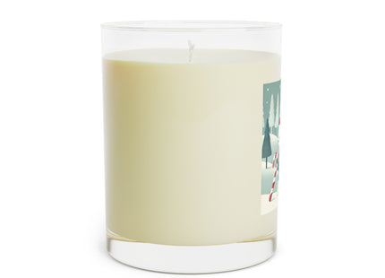 Candy Cane Timekeeper Bunny Scented Candle - Full Glass, 11oz