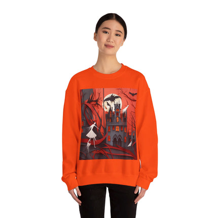 Halloween Night Scene Unisex Heavy Blend™ Crewneck Sweatshirt
