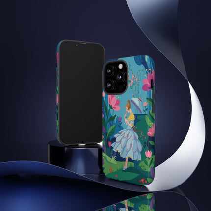 🌸☂️ A Stroll Through The Enchanted Forest Phone Case – Art Deco Floral Fantasy