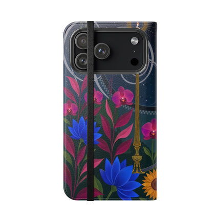 🌙🕯️ The Lady Of The Midnight Garden Flip Case – Art Deco Nocturne