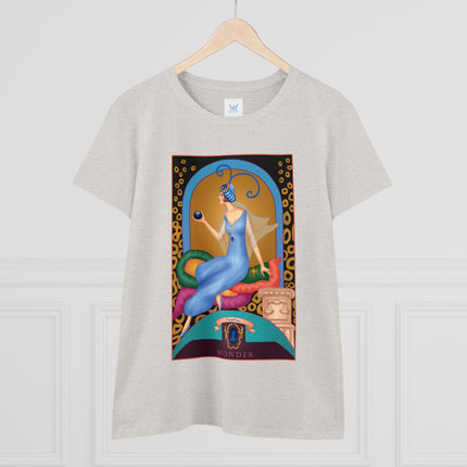 September & Sapphire (from the Gem Series) by Sofia Chiostri Women's Midweight Cotton Tee