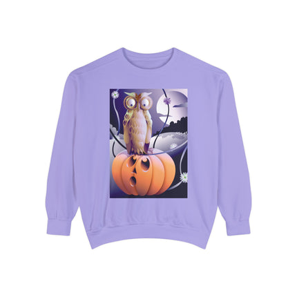 The Startled Pumpkin Unisex Garment-Dyed Sweatshirt