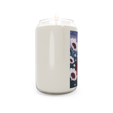 🎭🌹 The Crimson Garden Masquerade Scented Soy Candle – Art Deco Floral Fantasy