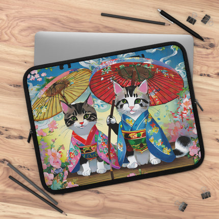 Kimono Kitties Laptop Sleeve