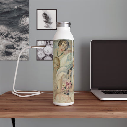 Les Femmes Fatales by Gerda Wegener Slim Water Bottle
