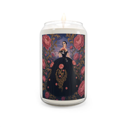 🌹🖤 The Lady Of The Midnight Rose Garden Scented Soy Candle – Art Deco Floral Elegance