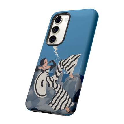 Art Deco Smoker Phone Case – Glamorous Lounging & Timeless Allure