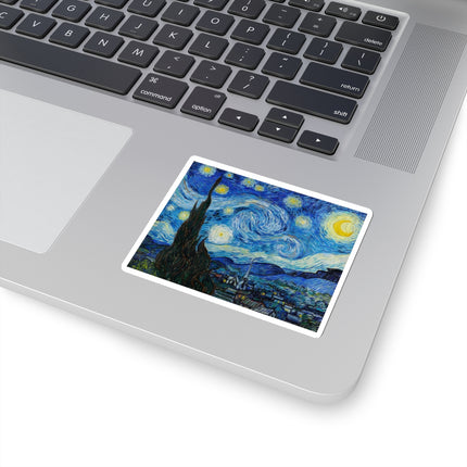 The Starry Night by Vincent Van Gogh Kiss-Cut Stickers (4 Sizes)