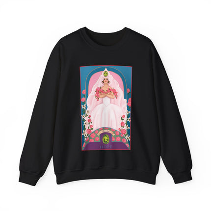 August & Peridot (from the Gem Series) by Sofia Chiostri Unisex Heavy Blend™ Crewneck Sweatshirt