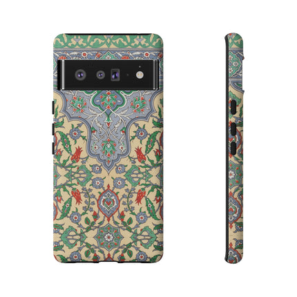 Arabic Art Pattern, Plate by Emile Prisse d’Avennes Phone Cases