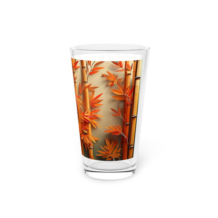 Red Panda at an Autumn Bamboo Grove Glass, 16oz