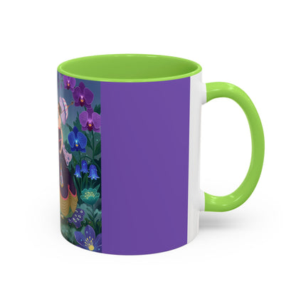 The Ladies Of The Moonlit Garden Colorful Mugs – Art Deco Floral Elegance