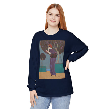 Les Lucioles by Charles Martin Garment-dyed Long Sleeve T-Shirt