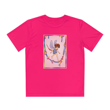 A Playful Fairy Jumps Rope Youth Competitor Tee – Magical Motion & Whimsical Joy