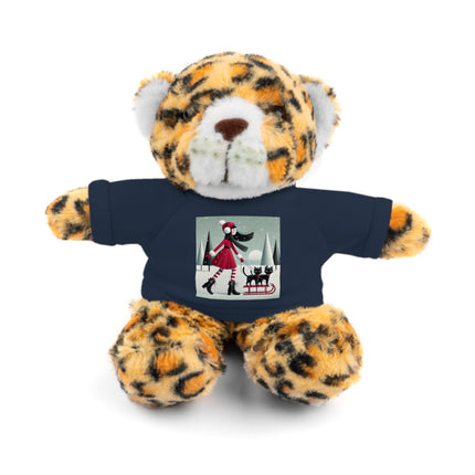 Red Sled & Curious Cats Stuffed Animals with Tee