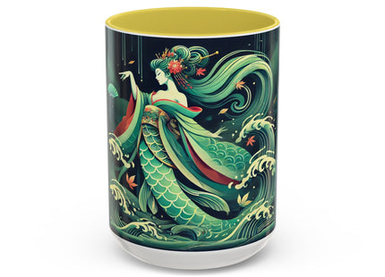 Mermaid Queen Rising from the Deep Colorful Mugs (11oz, 15oz)
