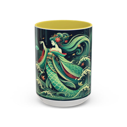 Mermaid Queen Rising from the Deep Colorful Mugs (11oz, 15oz)