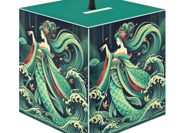 Mermaid Queen Rising from the Deep Light Cube Lamp