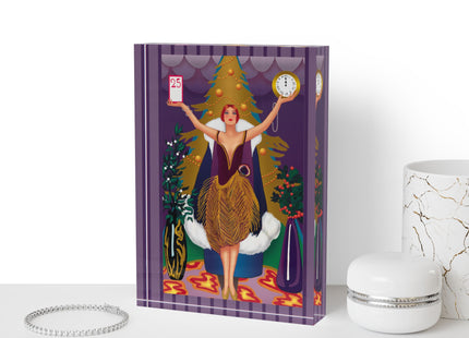 Countdown to Christmas Elegance Scented Acrylic Art Block