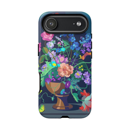 Midnight Floral Reverie Phone Case – Vibrant Bloom & Enchanted Beauty