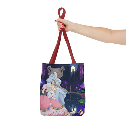 🌙🎶 The Moonlit Garden Serenade Tote Bag – Art Deco Musical Fantasy
