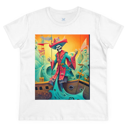 Skeleton Crew of the Misty Seas Women's Midweight Cotton Tee