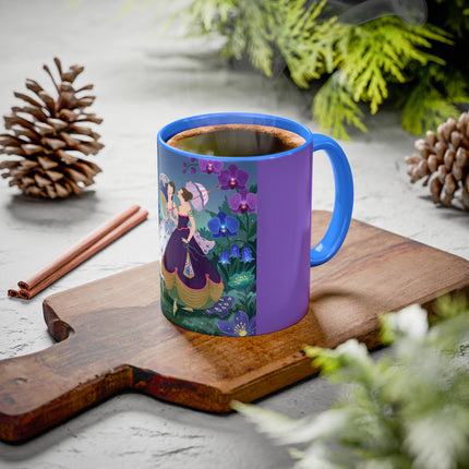 The Ladies Of The Moonlit Garden Colorful Mugs – Art Deco Floral Elegance