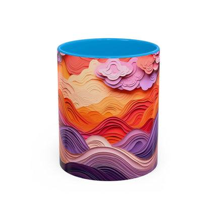 Dramatic Sunset Sky Colorful Mugs (11oz, 15oz)