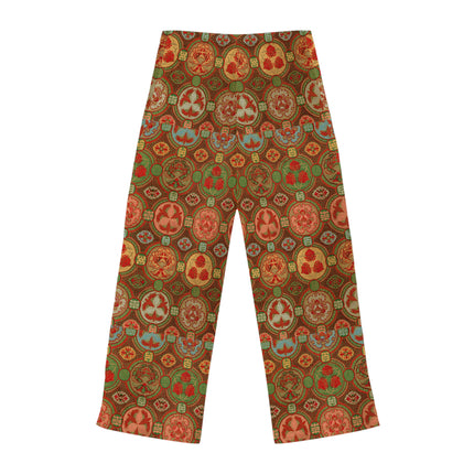 Japanese Fan Pattern by G.A. Audsley Women's Pajama Pants (AOP)
