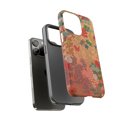 Ornamental Japanese Flower Pattern Phone Cases