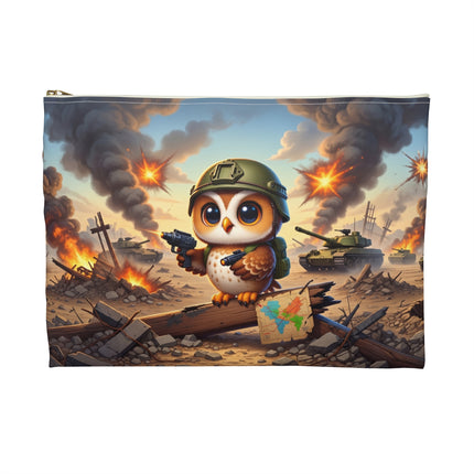 Owl on the Front Lines Accessory Pouch – Vigilant Guardian & Storybook Courage