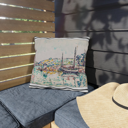 Concarneau by Paul Signac Outdoor Pillows