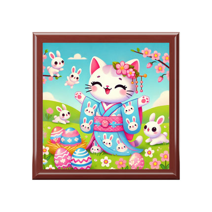 Springtime Kitten’s Easter Joy Jewelry Box