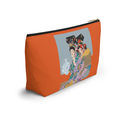 Two Geishas in Peacock Kimonos Cosmetic Bag – Timeless Elegance & Sisterly Grace