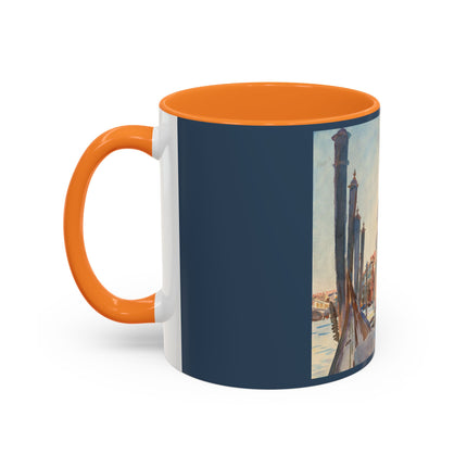 Gondola Moorings on the Grand Canal by John Singer Sargent Colorful Mugs (11oz, 15oz)