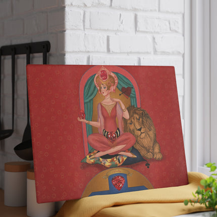 July & Ruby Zodiac Glass Cutting Board
