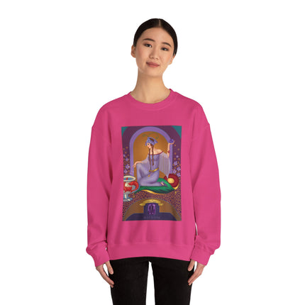 February & Amethyst (from the Gem Series) by Sofia Chiostri Heavy Blend™ Crewneck Sweatshirt