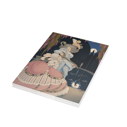 🎶🌙 The Moonlit Serenade Postcard Bundles – Art Deco Garden Romance