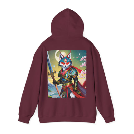 Cyberpunk Samurai Fox – Heavy Blend™ Hooded Sweatshirt