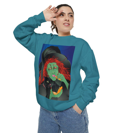 Mirror, Mirror A Witch's Touch Unisex Garment-Dyed Sweatshirt