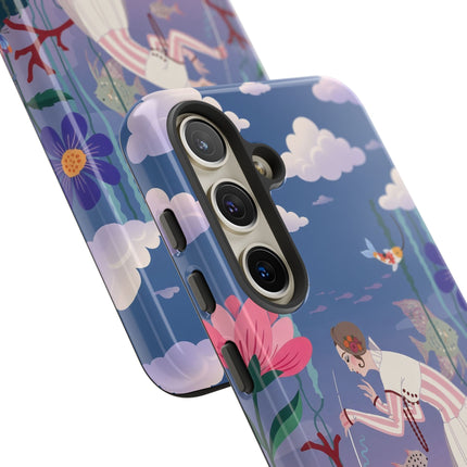 🐠🌸 The Enchanted Aquarium Garden Phone Case – Art Deco Underwater Fantasy