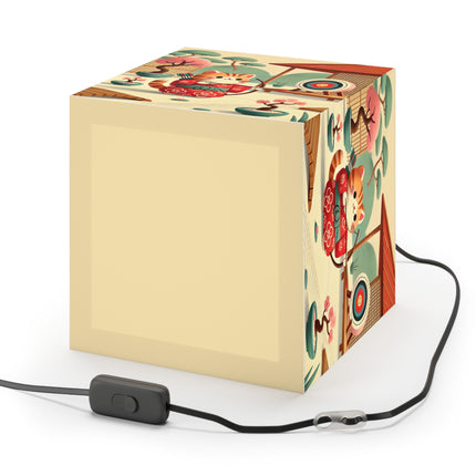 🏹🌸 Archer Kitten in the Zen Garden Light Cube Lamp – Focus, Whimsy & Zen Balance